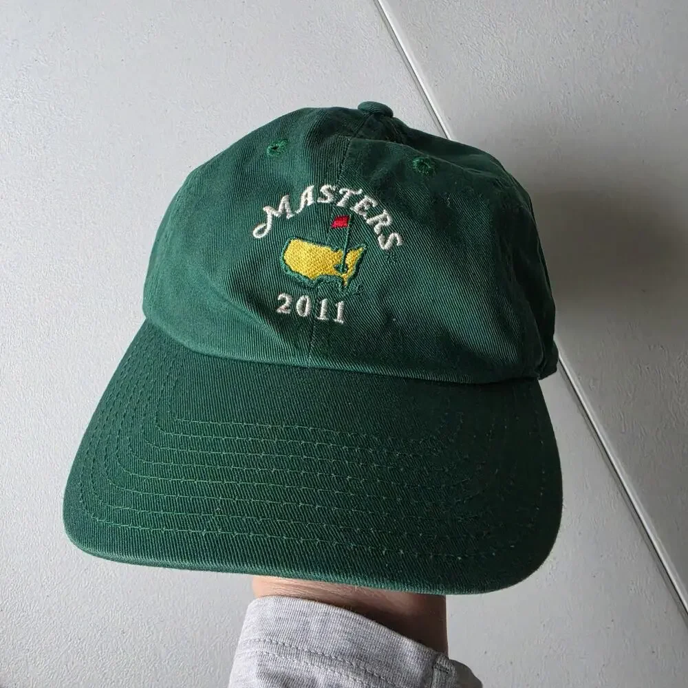 Masters Hat Cap Strap Back Mens One Size Green Golf 2011 American Needle